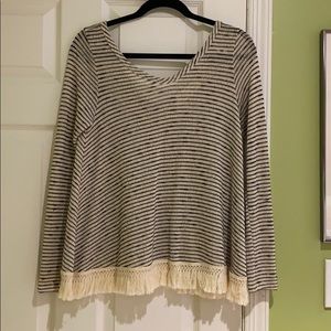 Vintage Havana Fringe Sweater